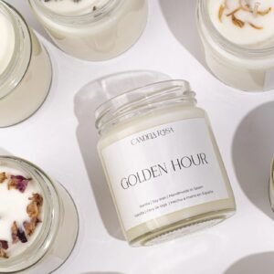 Golden hour : vela aromática artesanal vainilla